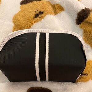 Saks Fifth Avenue Black and White Cosmetic Bag